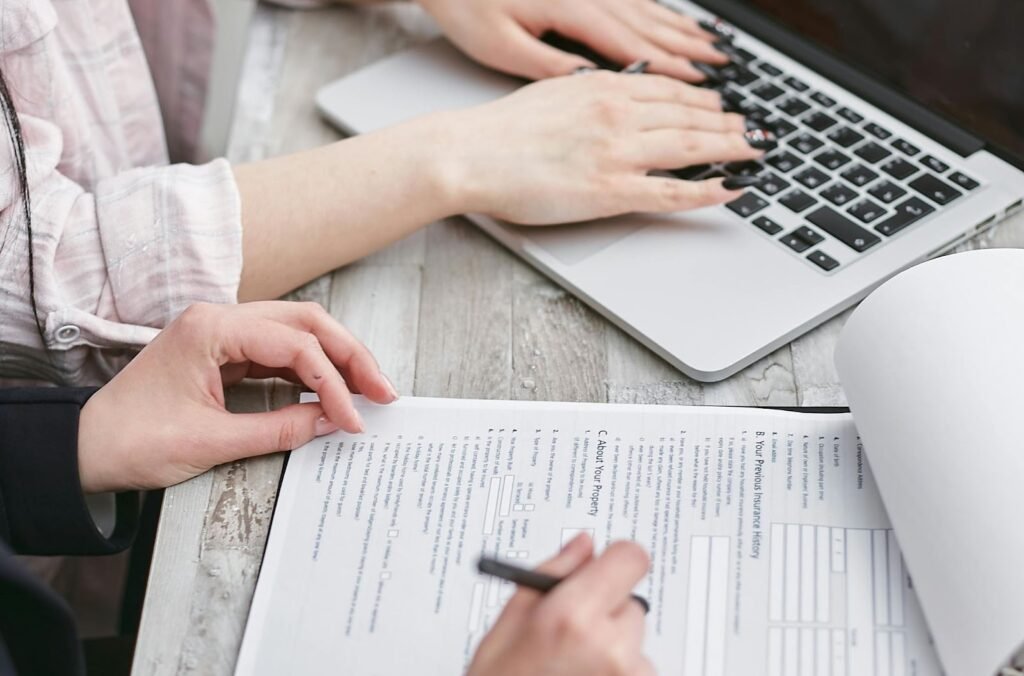 Office colleagues are working on investment property loans