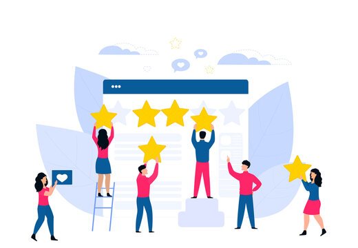 Online reviews impact on local business shown through star ratings on Google search results