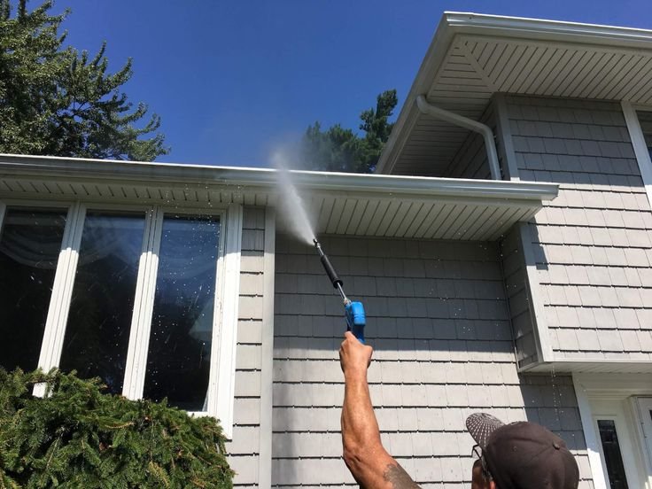 Exterior house washing services