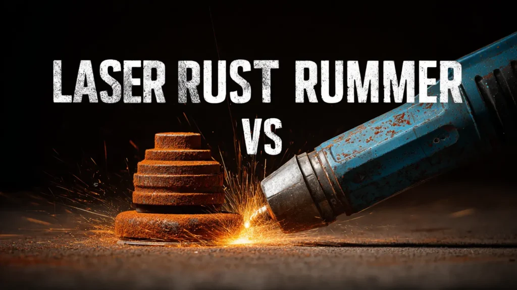 Rust Removal with Sandblasting: Restore Metal Surfaces Like New 2 Before and after rust removal showing heavy corrosion and clean metal